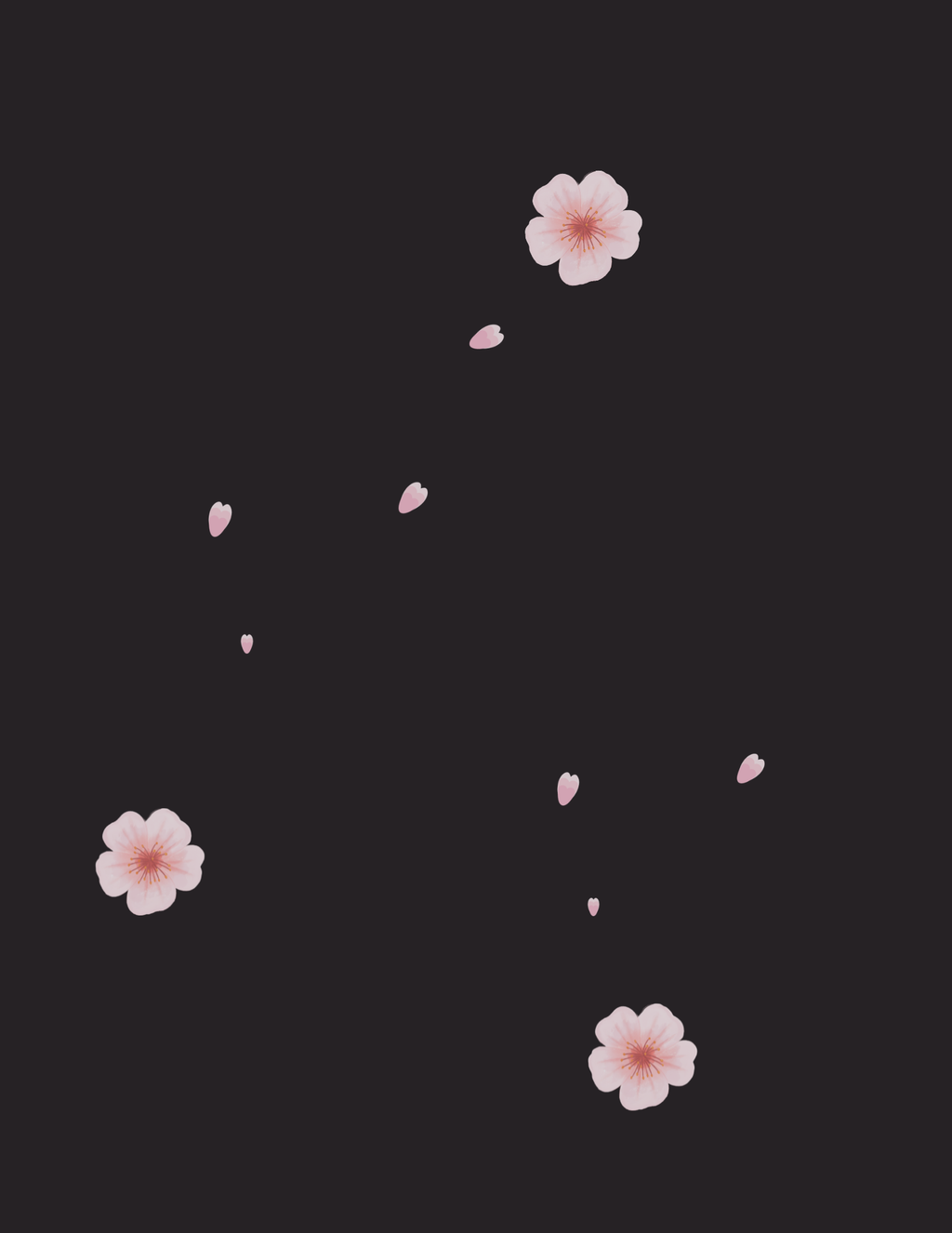Pink blossoms note book